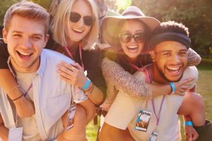 Over 18s with ID card enjoying summer