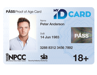My ID Card - official UK PASS Proof of Age Photo ID Card